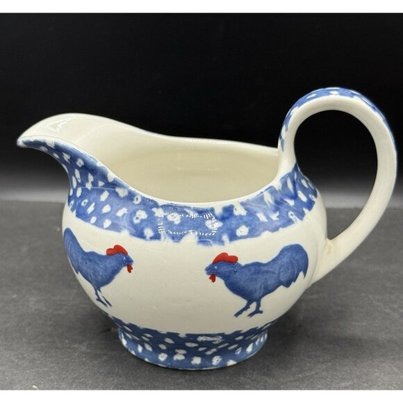 VTG Chanticleer Ictc Alice Cotterell Rooster Pitcher Creamer Burleigh England - Picture 3 of 7